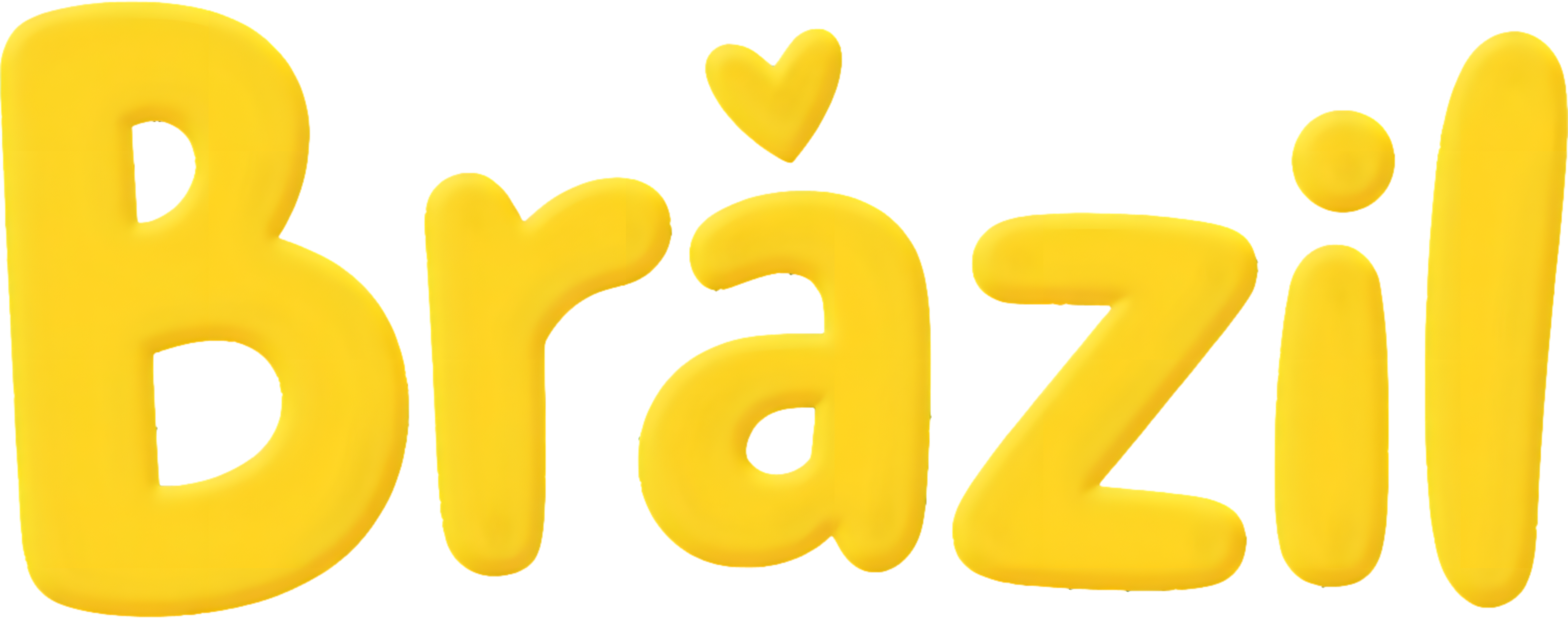 Brazil Graphic Design, Vibrant Yellow Text, Brazilian Flag Inspired Art